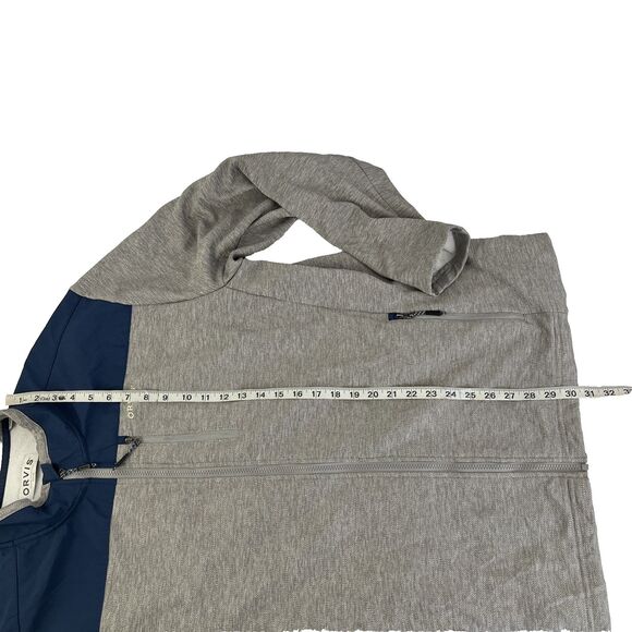 Mens Orvis Full Zip Active Fleece Lined Jacket Size XL Blue Gray - Picture 7 of 8